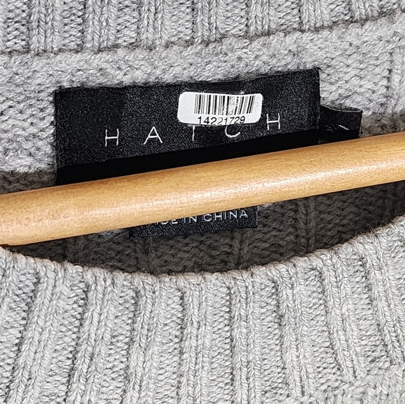 Hatch Maternity Gray Ruffled Knit Sweater - Picture 6 of 6